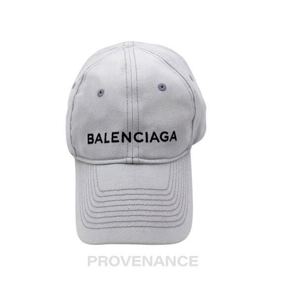 🔴  Balenciaga Embroidered Logo Cap - Grey - Picture 1 of 10